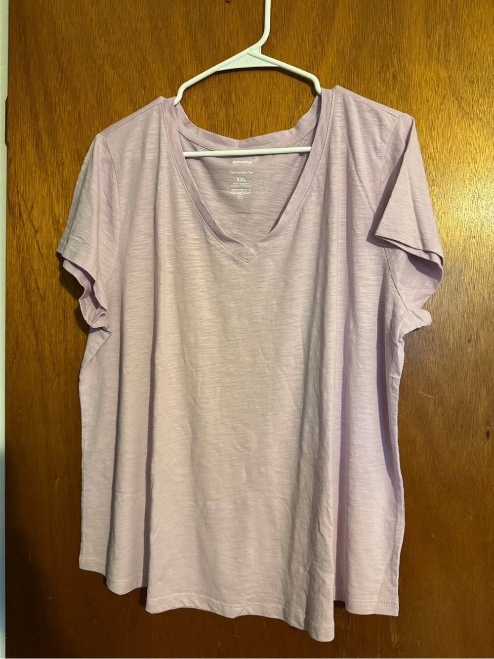 Sonoma Lavender V-Neck Short Sleeve Tee
